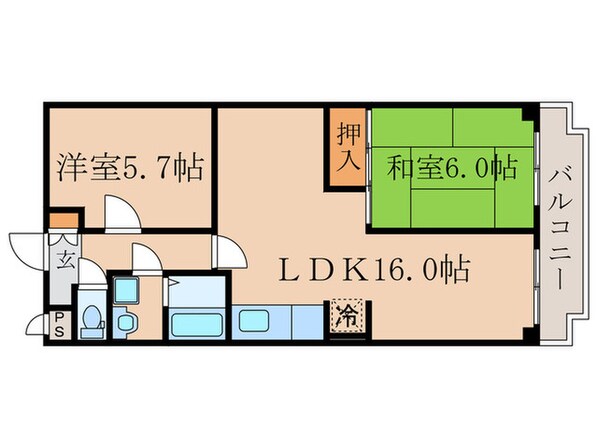 メゾンフェニックスの物件間取画像